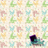 Boho floral chicken seamless file