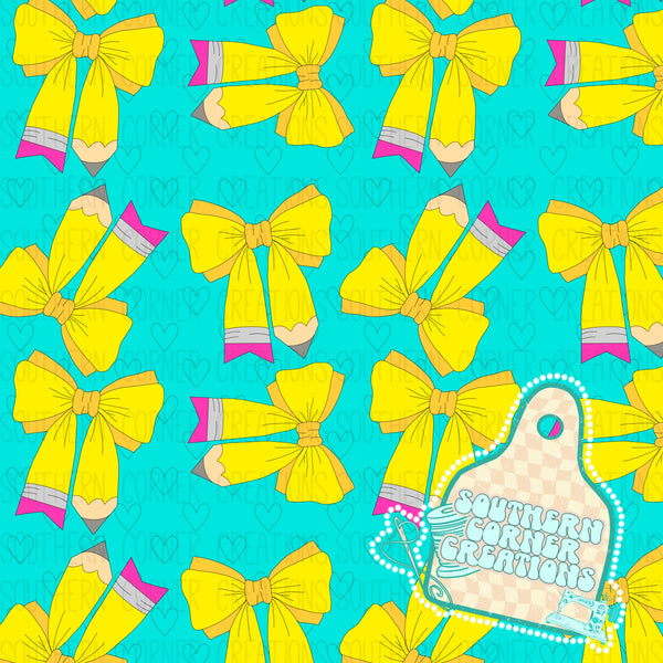 pencil bows seamless