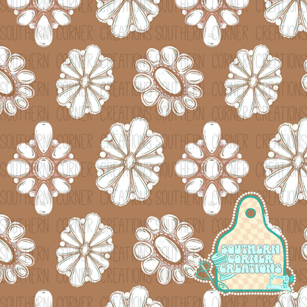 Fall white conchos