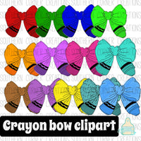 Crayon Bow clipart