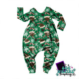 Cheetah Christmas seamless