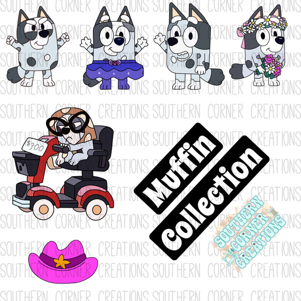 Grey dog vibes clipart