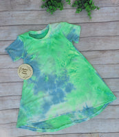 Neon green/blue Tie-Dye (buttersoft)