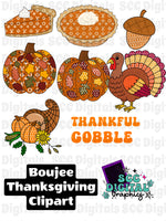 Boujee Thankgiving Clipart