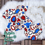 Patriotic cow conchos