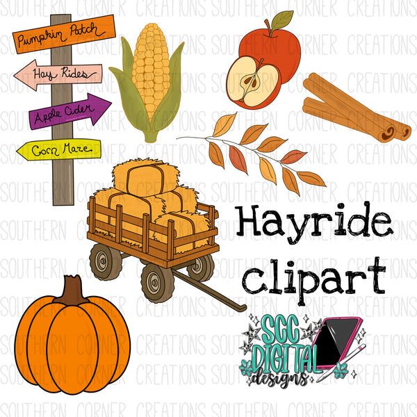 Hayride clipart