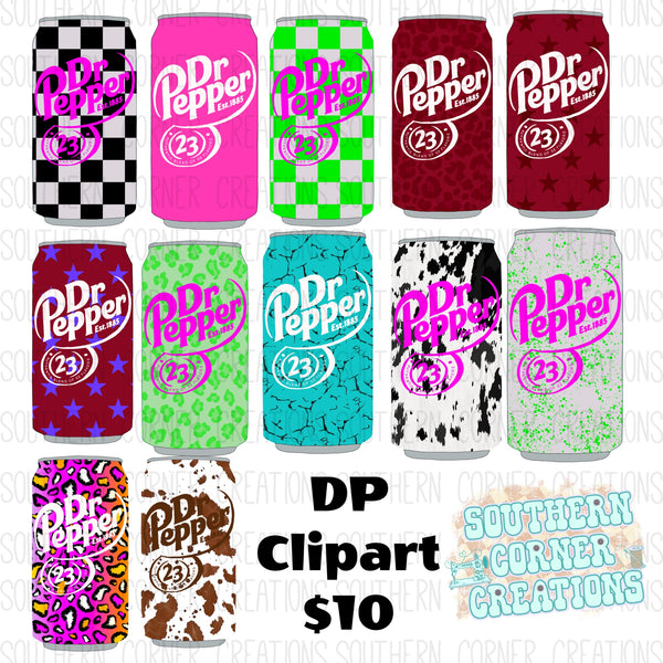 Hand drawn DP soda clip art