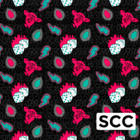 Pink Diva Cows (Leopard background)