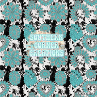 Cowhide Turquoise seamless