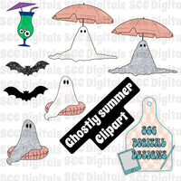 Hot ghoul summer -clipart