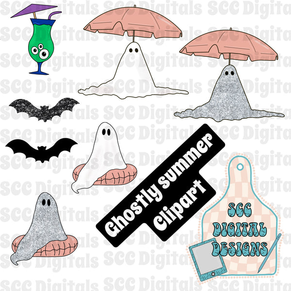 Hot ghoul summer -clipart