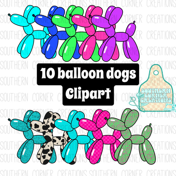 Balloon Dogs Clipart Bundle
