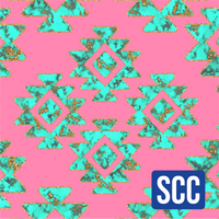Aztec turquoise -pink