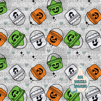 Pumpkin bucket seamless