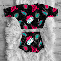 Pink Diva Cows (Leopard background)