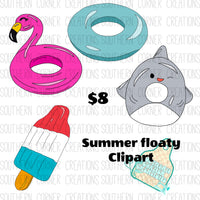 Hand drawn floaty Clipart bundle