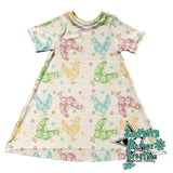 Boho floral chicken seamless file
