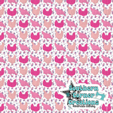 Pink chicken floral