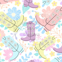 Spring pastel boots
