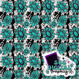 Turquoise stone (cowhide )