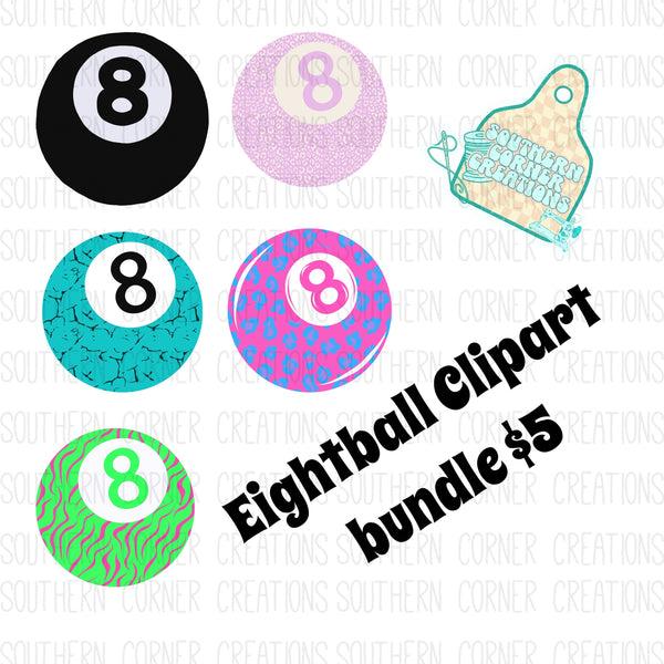 Eightball Clipart Bundle