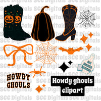 Howdy Ghouls clipart
