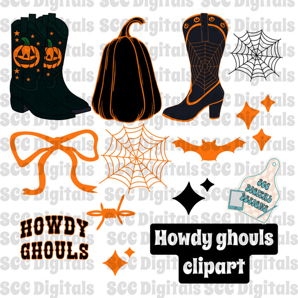 Howdy Ghouls clipart