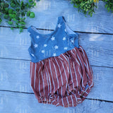 Stars and Stripes- Muted  (half and half )