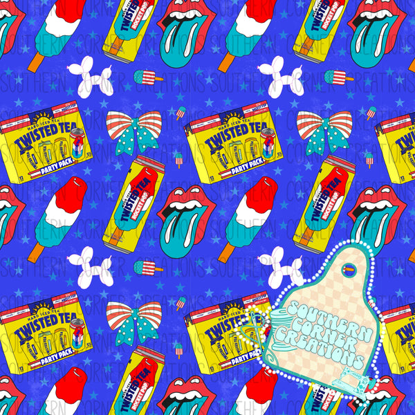 Patriotic Tea (coquettes)