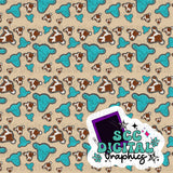 Cowherd turquoise seamless