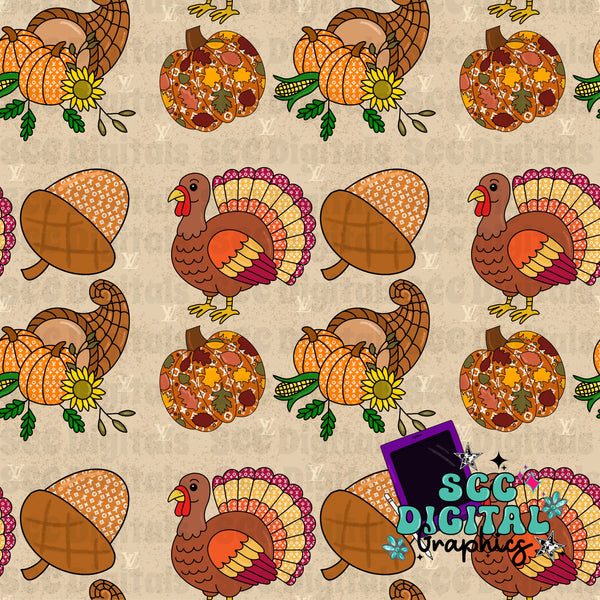 Boujee thanksgiving seamless