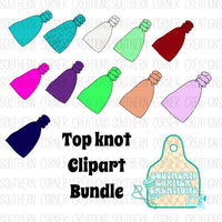 Top knot clipart