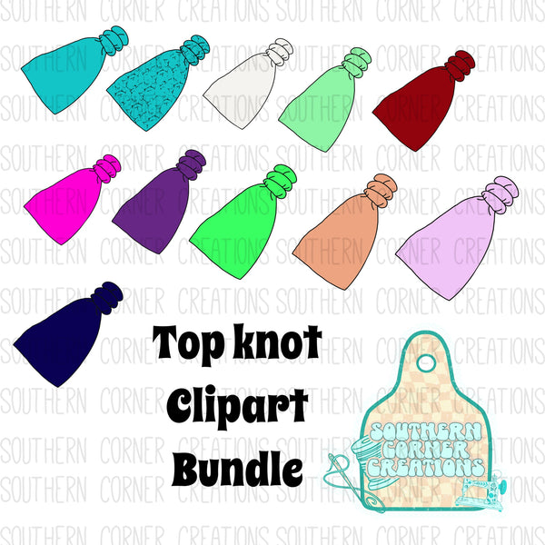 Top knot clipart