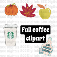 Fall coffee- clip art