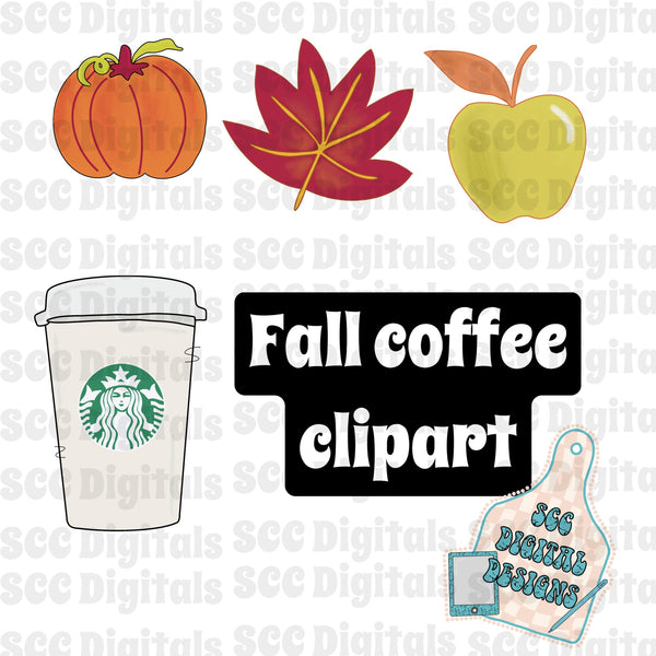 Fall coffee- clip art