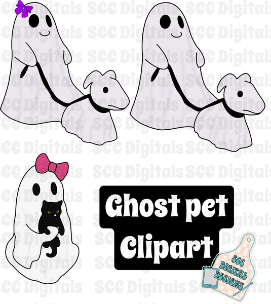 Ghost pets clipart