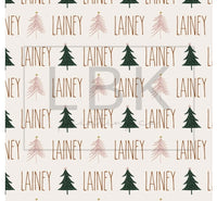 PREORDER - Name Pajamas- pink trees