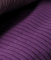 Solid Eggplant Rib Knit