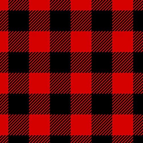 Black and red christmas plaid