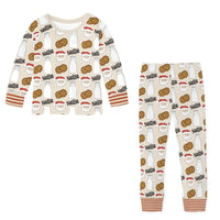 PREORDER - Name Pajamas- Cream Santa