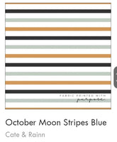 October Moon - Blue Stripes