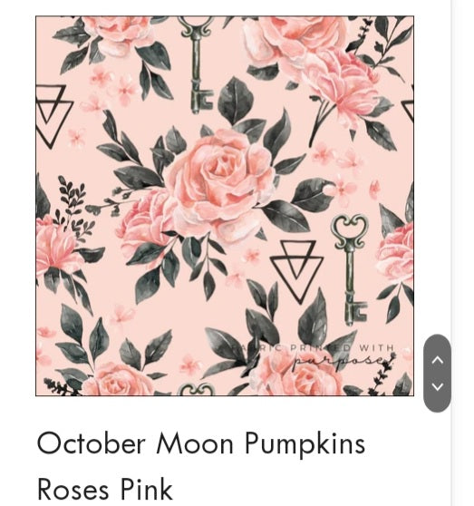 October Moon Floral -Pink