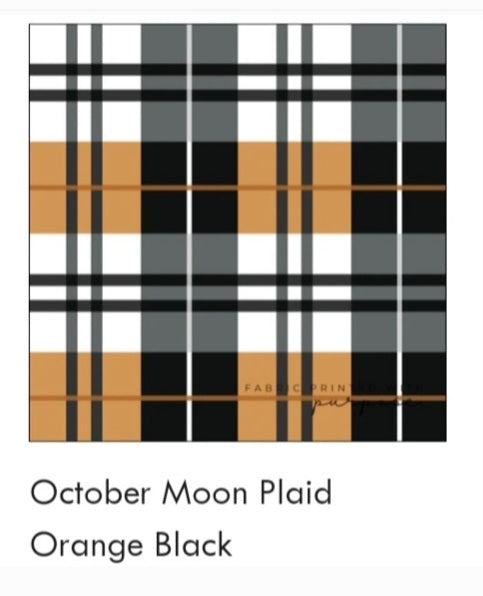 Black and Orange Plaid