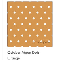 October Moon - Orange Dots