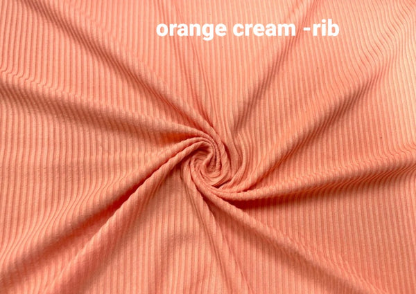 Orange Cream - Rib material