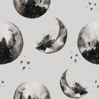 Gray and white moons (No words)